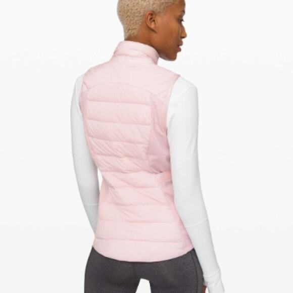 Lululemon Down For It All Vest Porcelain Pink? Size 4 EUC - Picture 2 of 7